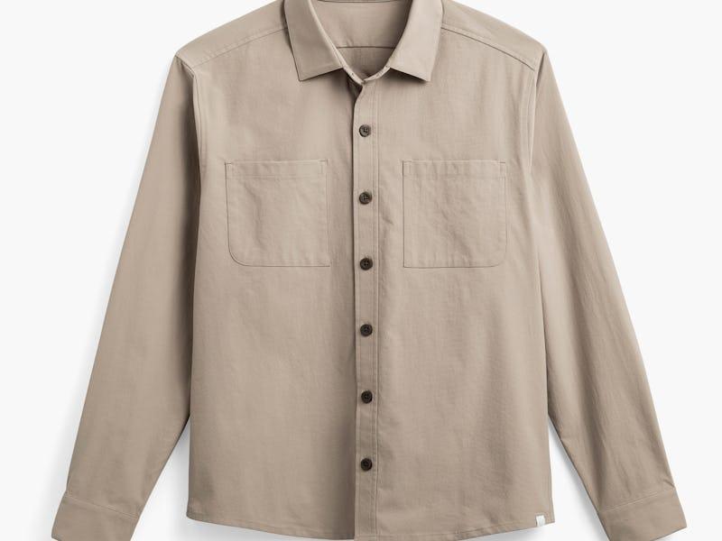 Olive Men's Pace Poplin Overshirt Product Image