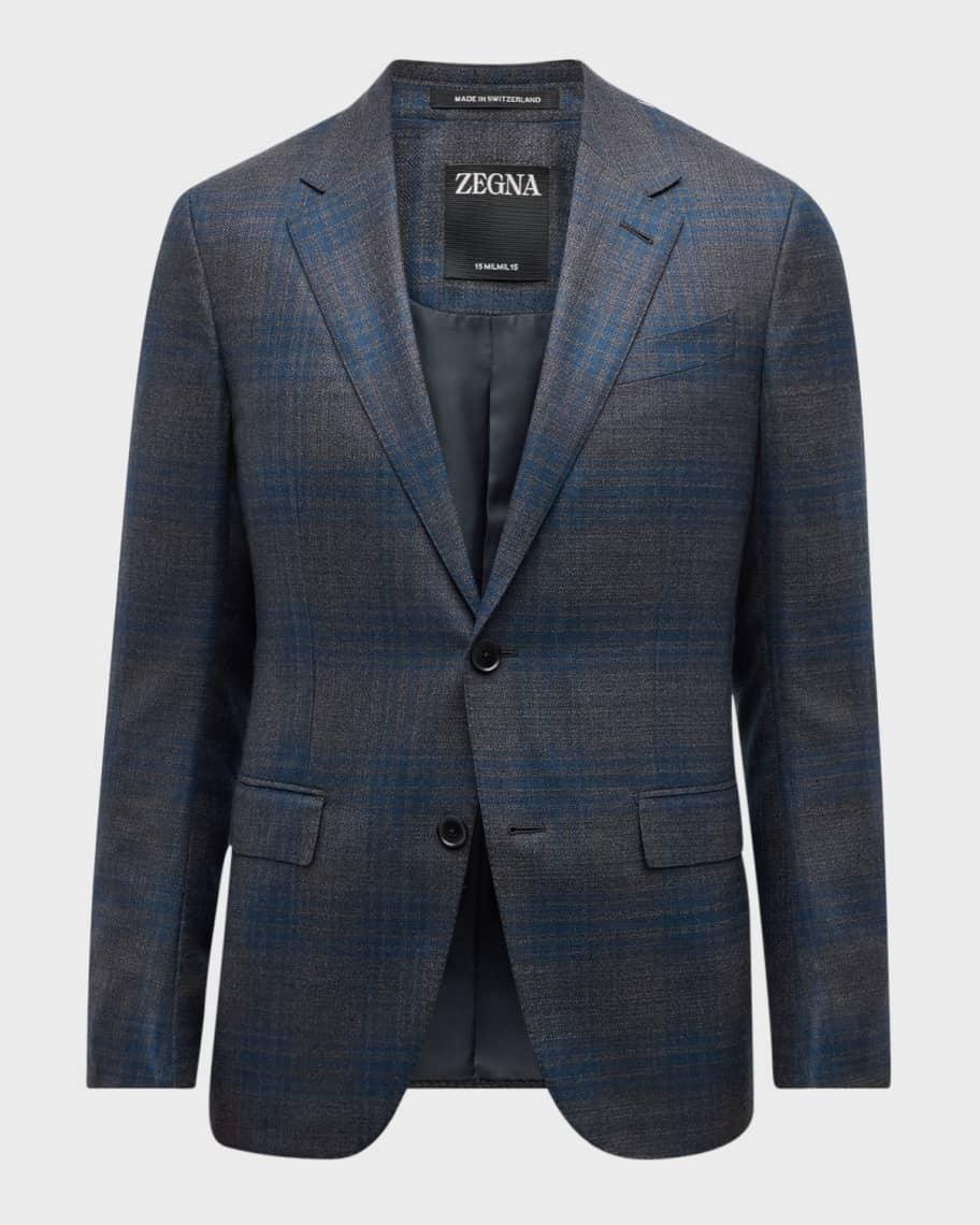 Men's Wool Plaid Sport Coat Product Image