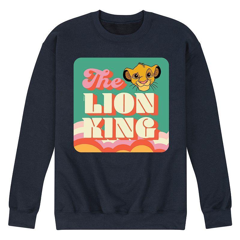 Disneys The Lion King Simba Mens Retro Fleece Sweatshirt Product Image