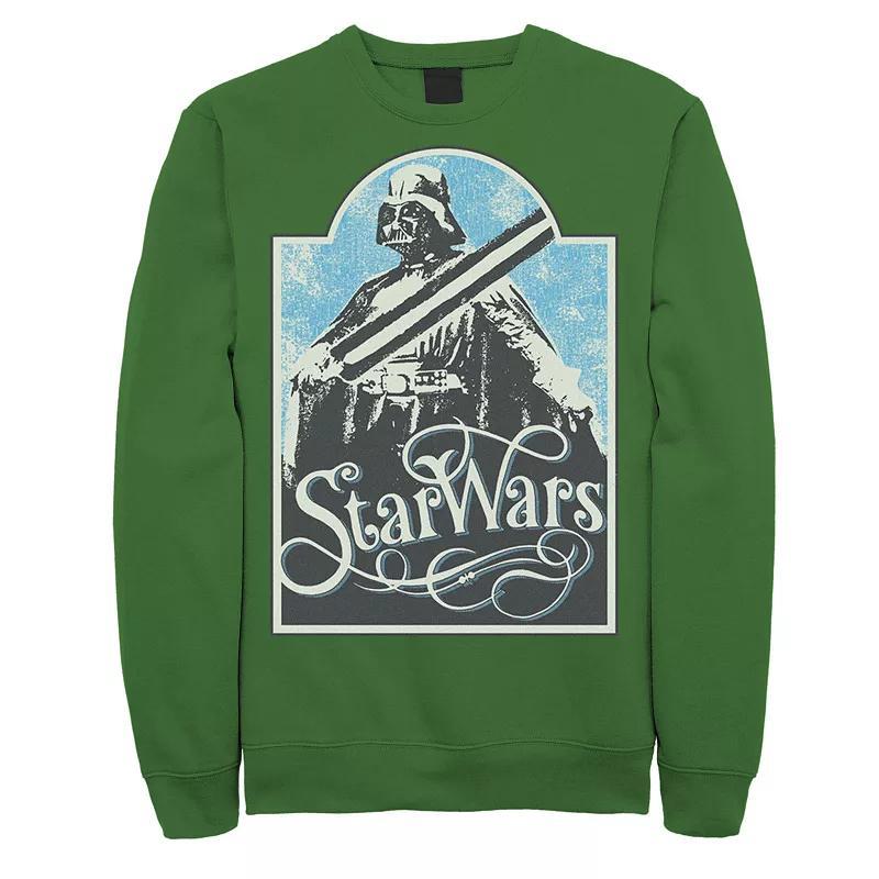 Mens Star Wars Retro Vader Poster Sweatshirt Product Image