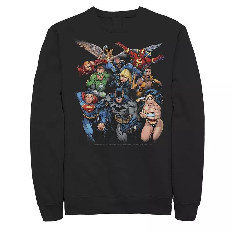 Mens DC Comics Justice League Modern Hero Group Sweatshirt Product Image