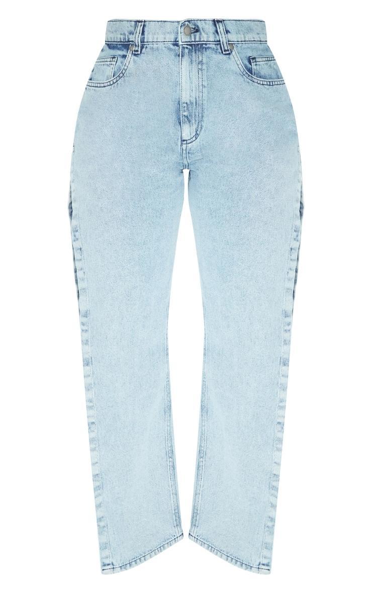 Shape Vintage Light Wash Extreme Split Detail Jeans Product Image