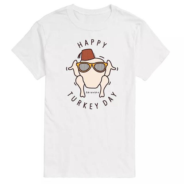 Big & Tall Friends Happy Turkey Day Graphic Tee, Mens Product Image