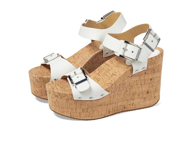 MICHAEL Michael Kors Colby Wedge (Optic ) Women's Sandals Product Image