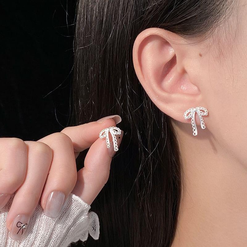 Bow Alloy Stud Earring Product Image