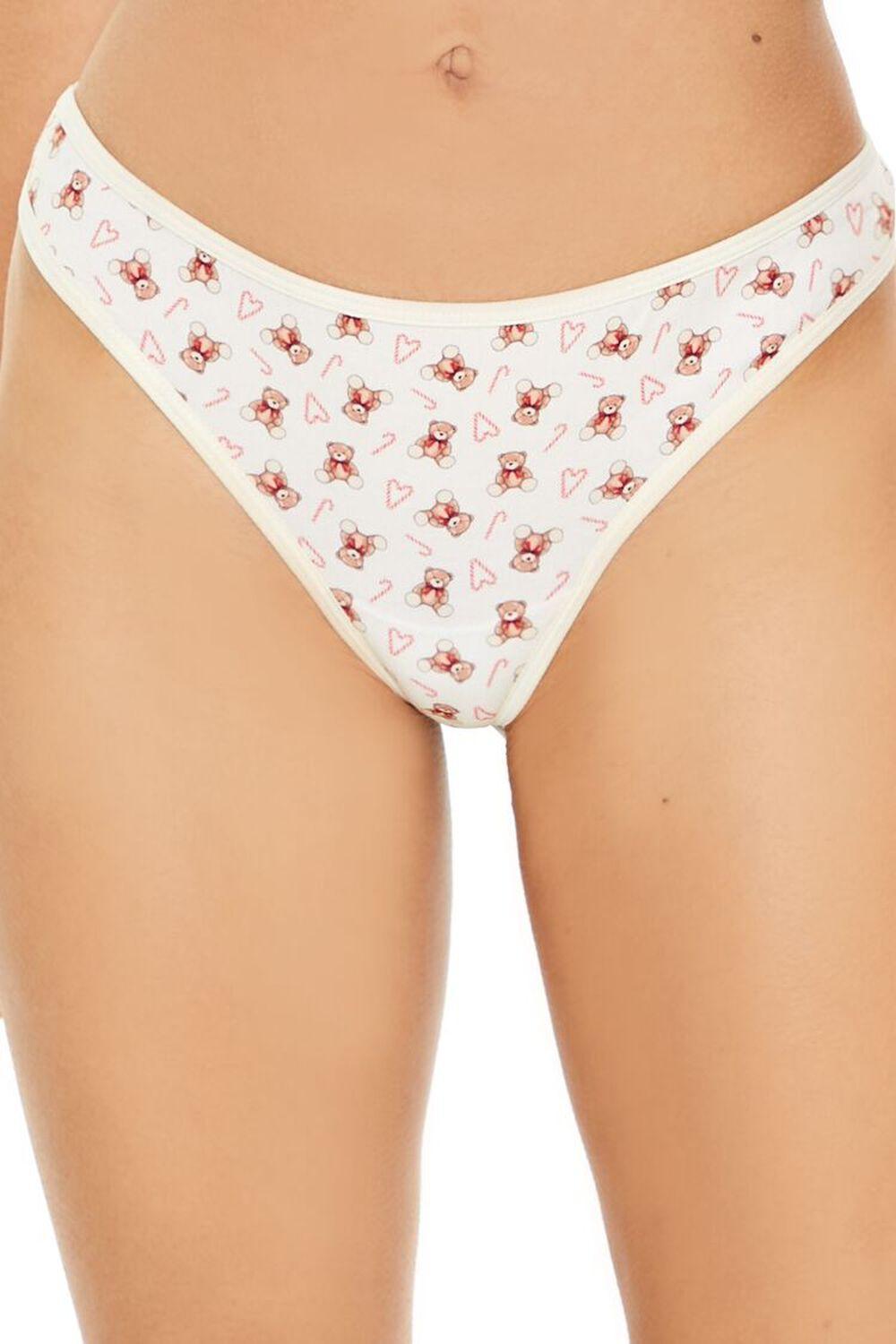 Teddy Bear Thong Panties | Forever 21 Product Image