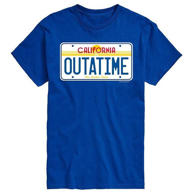 Big & Tall Back to the Future Outatime License Plate Graphic Tee, Mens Product Image