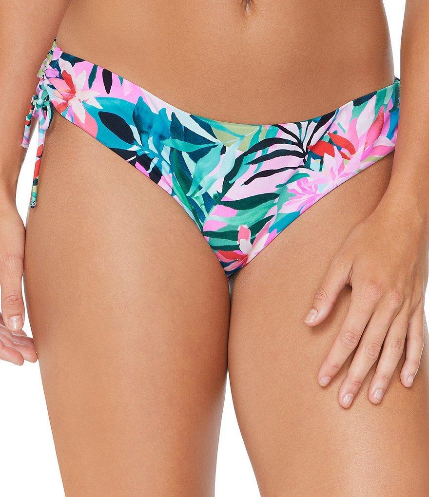 Raisins Playa Sombra Luna Tropical Print Side Tie Swim Bottom Product Image