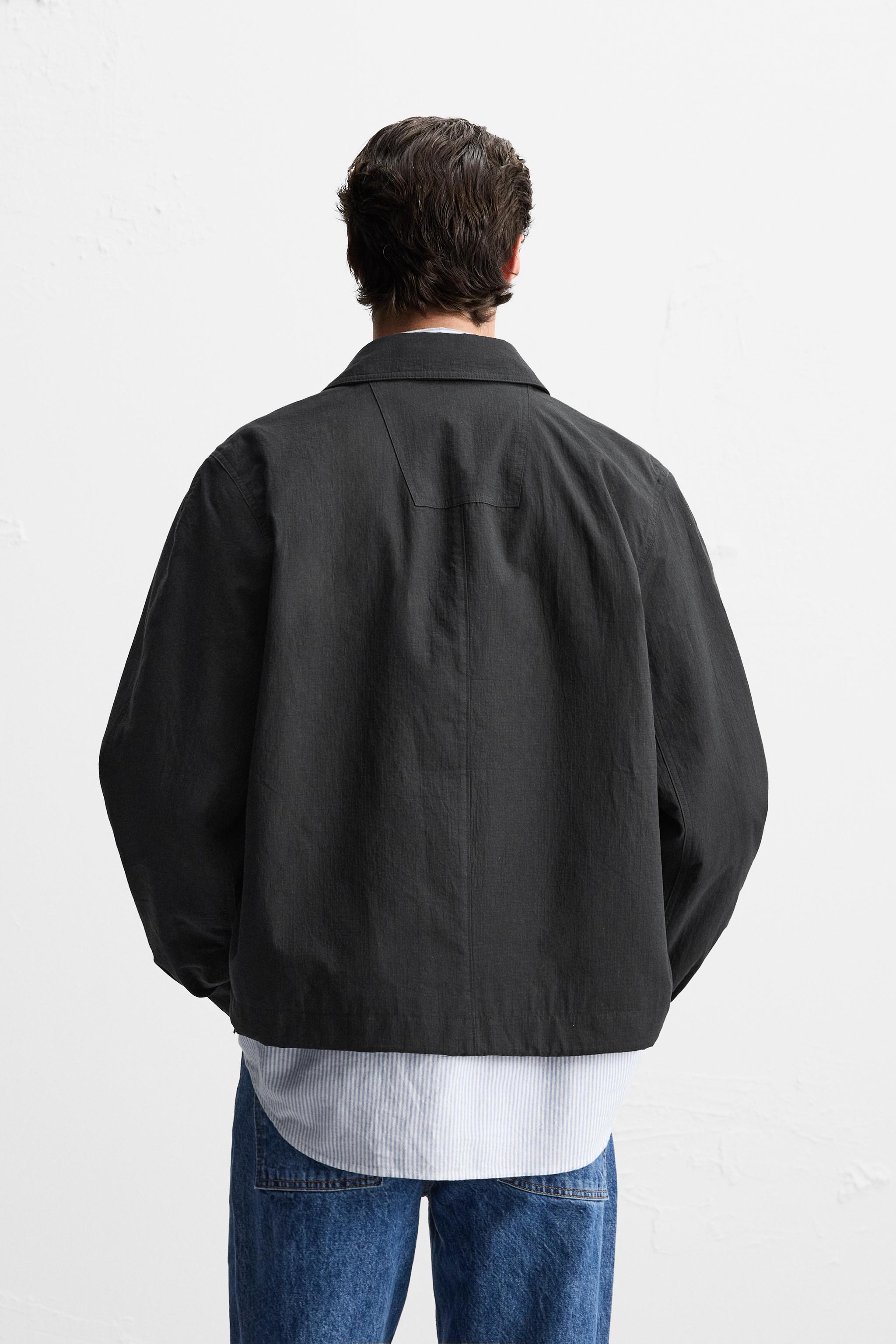 BOXY FIT TEXTURED JACKET Product Image