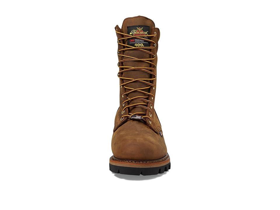 Thorogood American Heritage Evergreen 9 Waterproof Insulated Logger Soft Toe (Crazy Horse) Men's Boots Product Image