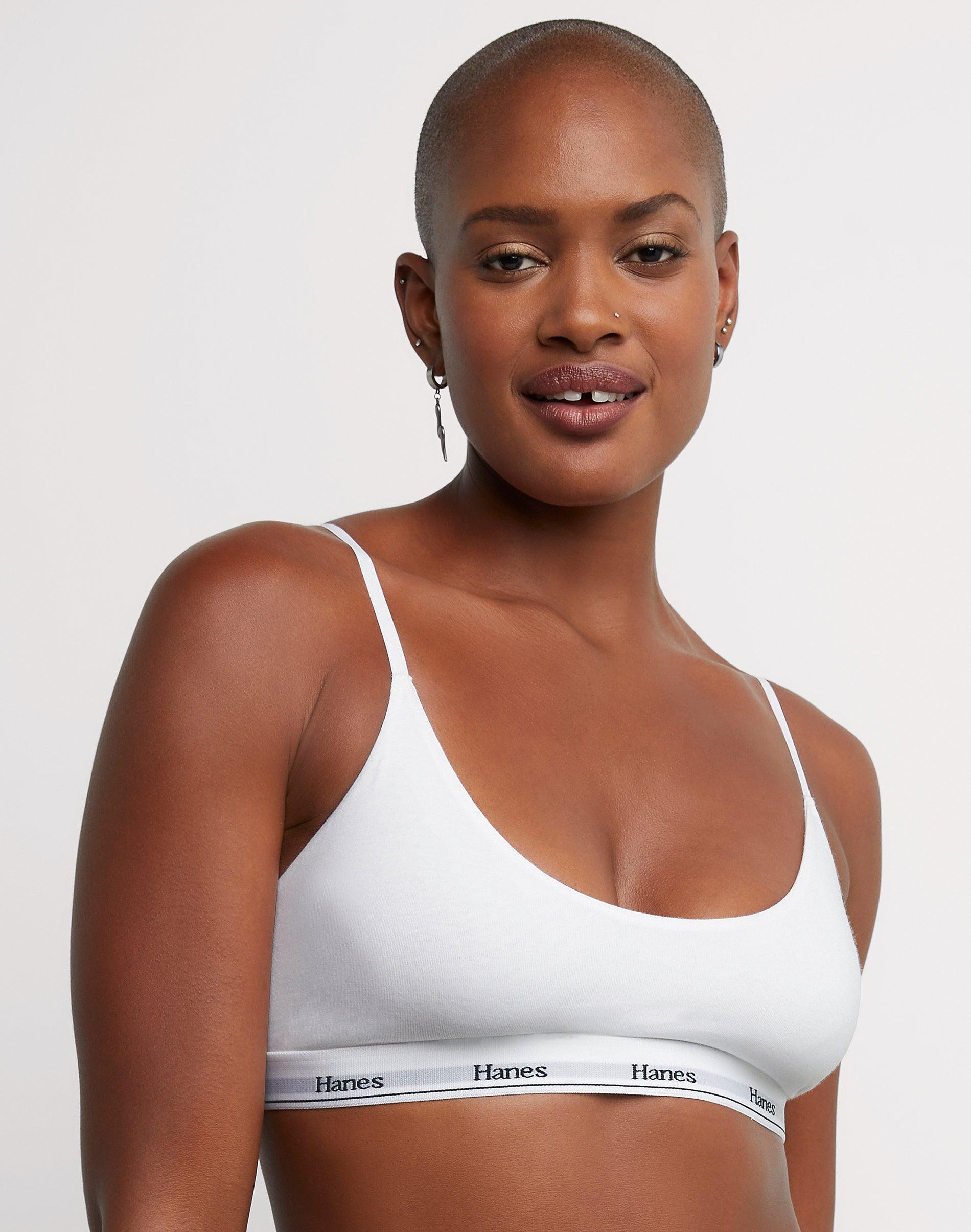 Hanes Womens Originals ComfortFlex Cropped Bralette MSO103 Product Image