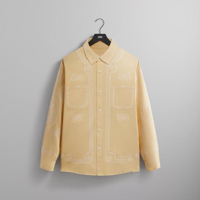 Kith Raw Hem Denim Apollo Shirt - Blonde Male Product Image