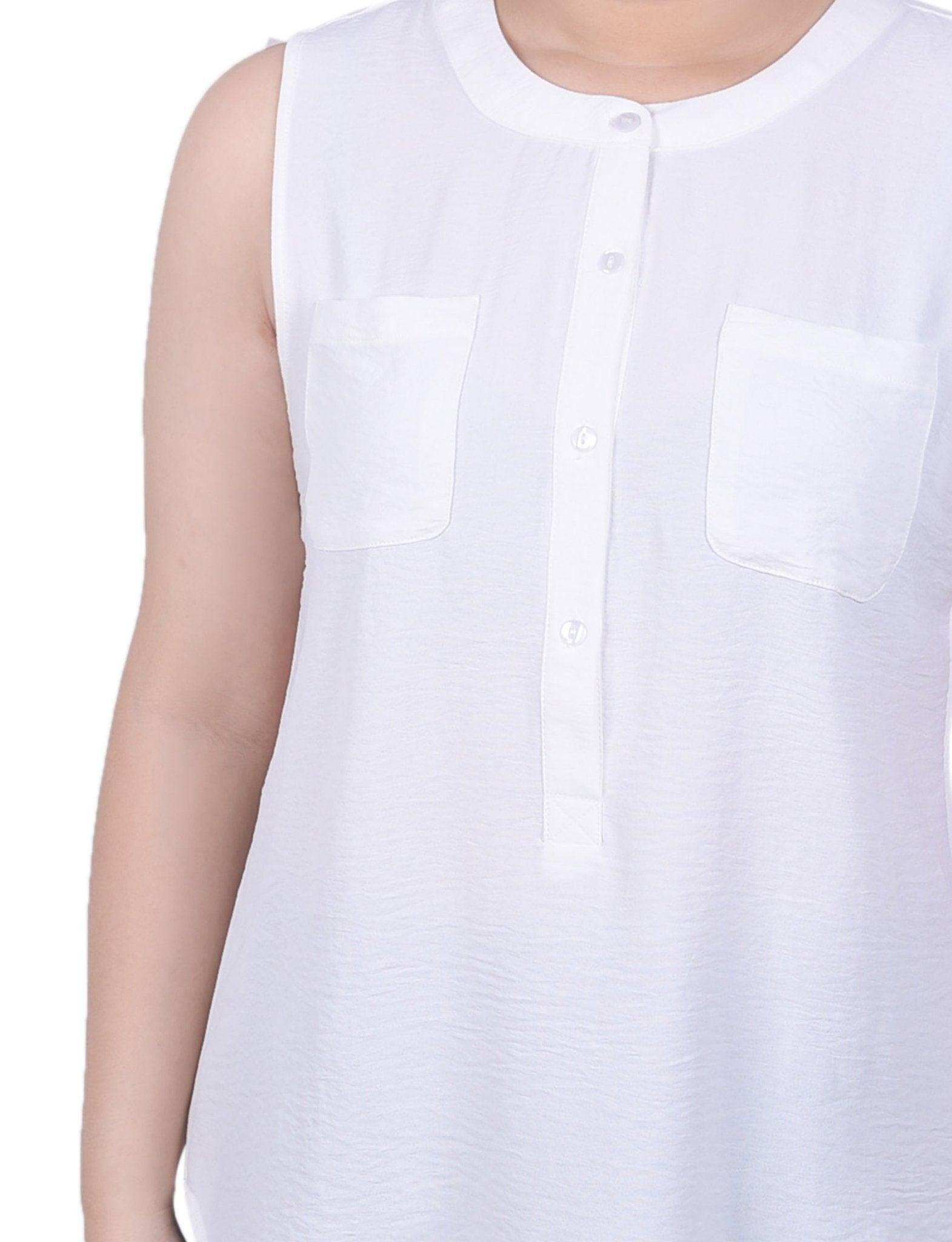 Sleeveless Air Flow Blouse - Petite Product Image