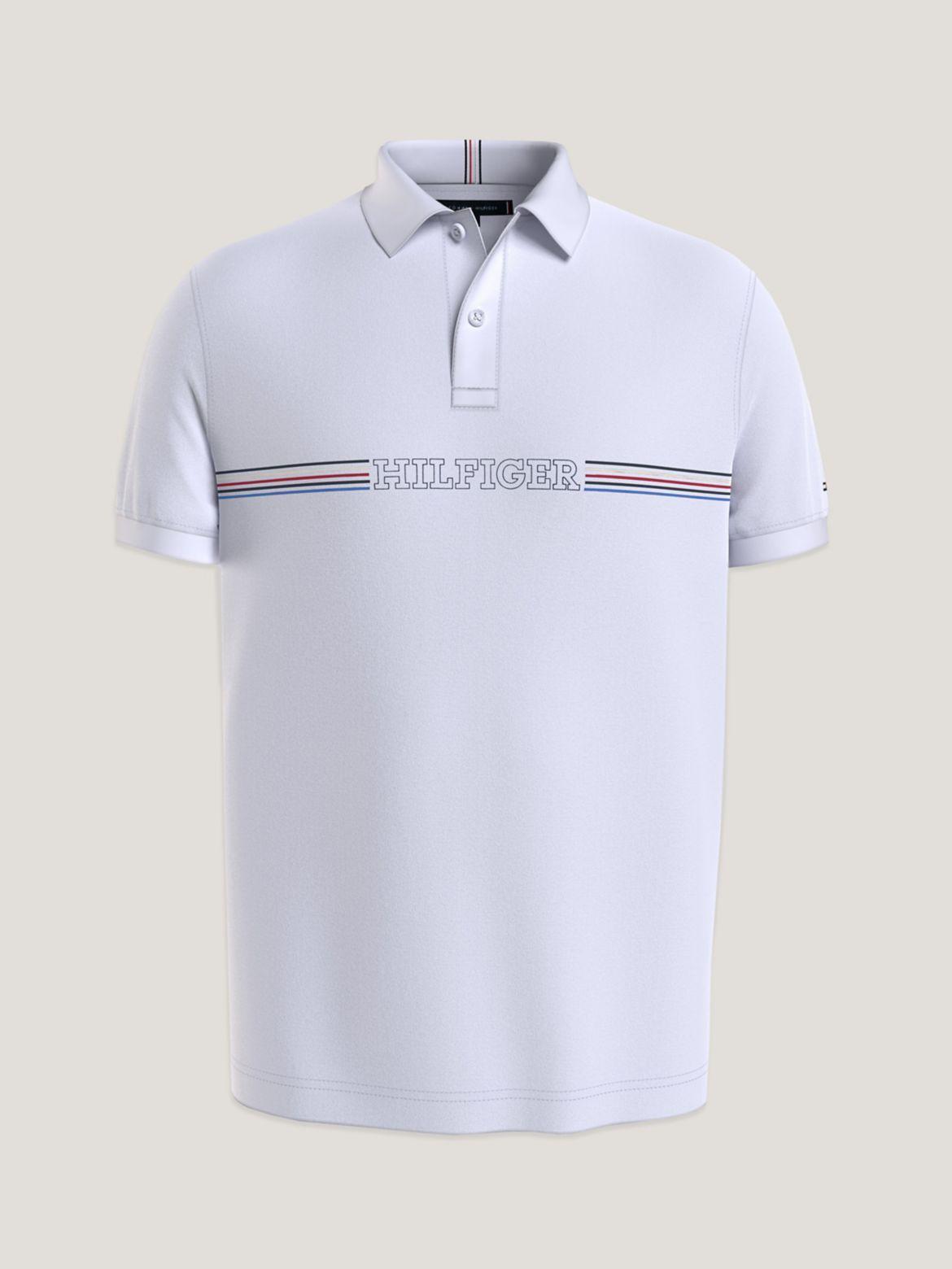 Tommy Hilfiger Men's Regular Fit Monotype Chest Stripe Polo Product Image