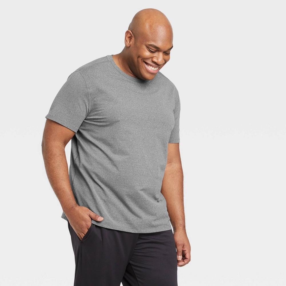 Men's Short Sleeve Performance T-Shirt - All In Motion™ Gray Heather XXL Product Image