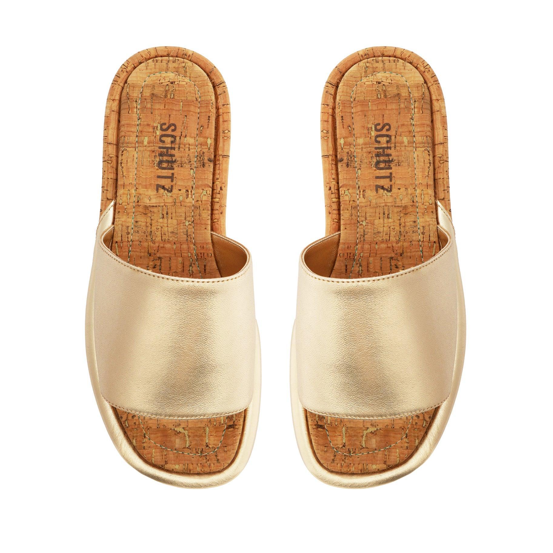 Yara Metallic Leather Sandal Female Product Image