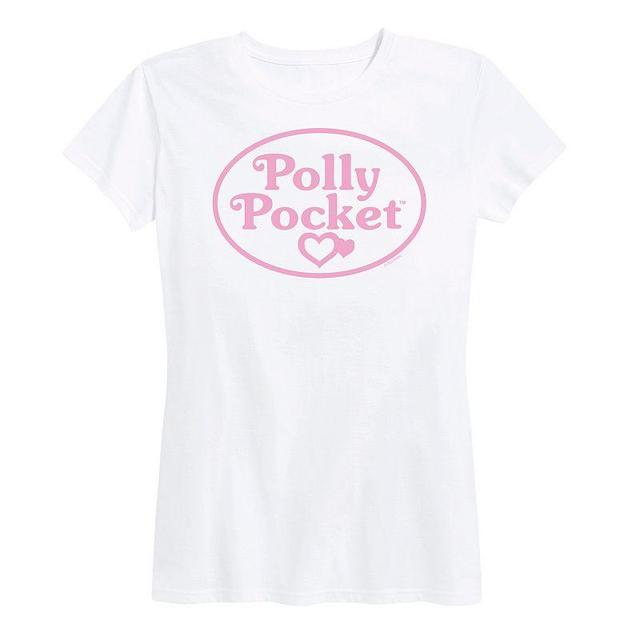 Womens Polly Pocket Pink Logo Graphic Tee Product Image