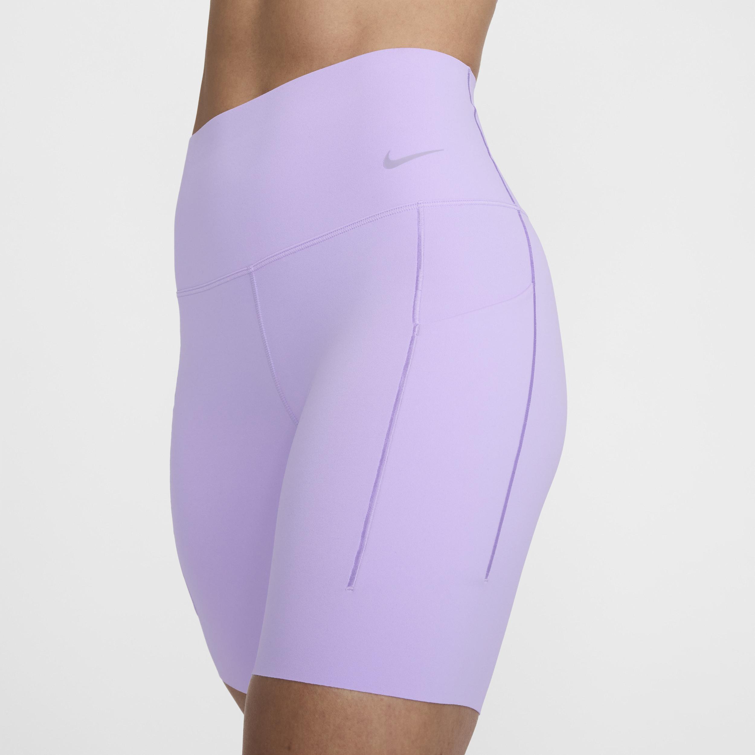 Nike Women's Universa Medium-Support High-Waisted 8" Biker Shorts with Pockets Product Image