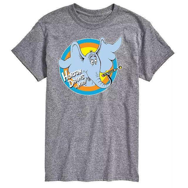 Big & Tall Dr Suess Horton Draws A Who Tee, Mens Product Image