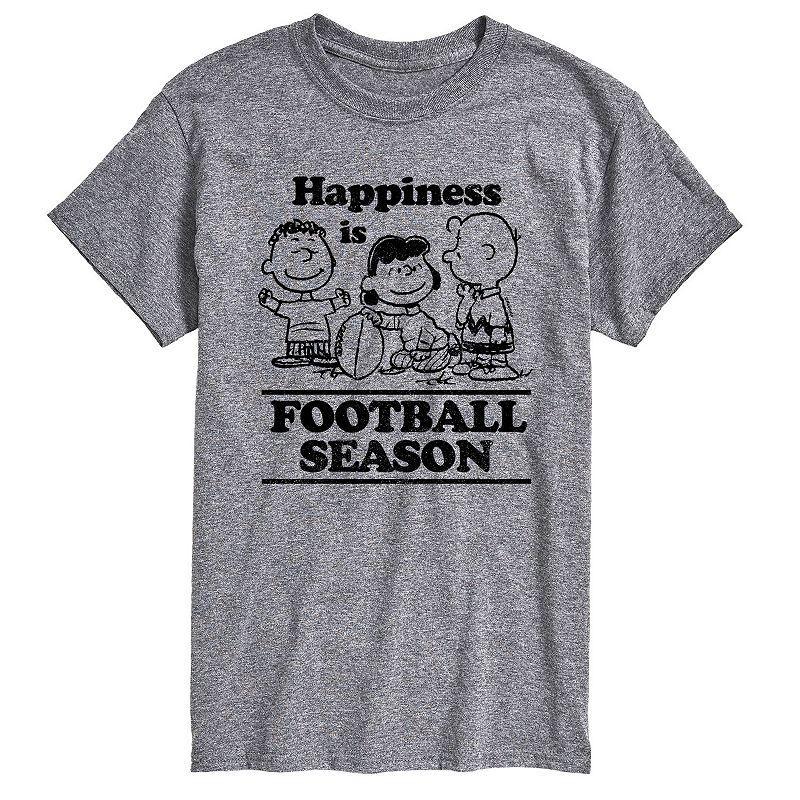 Mens Peanuts Happiness Is Football Season Tee Product Image