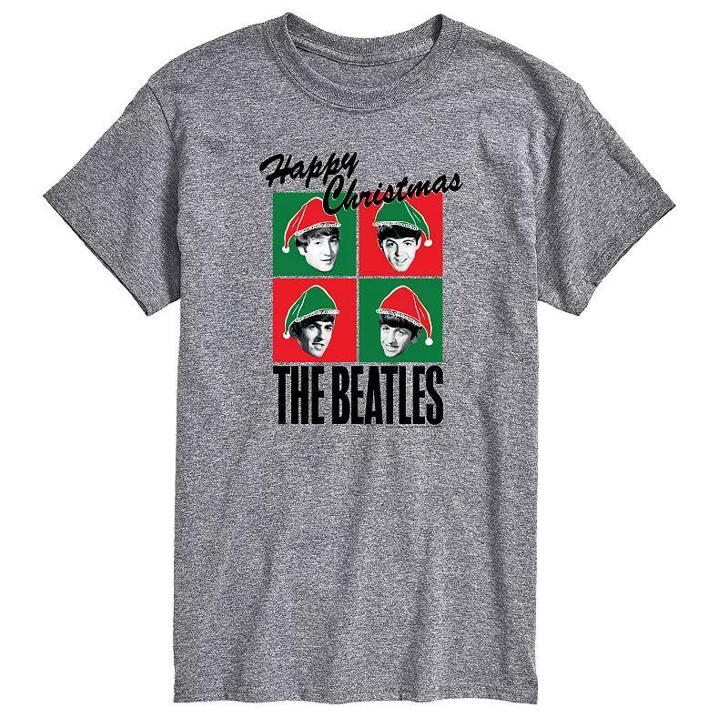 Mens The Beatles Happy Christmas Graphic Tee Product Image