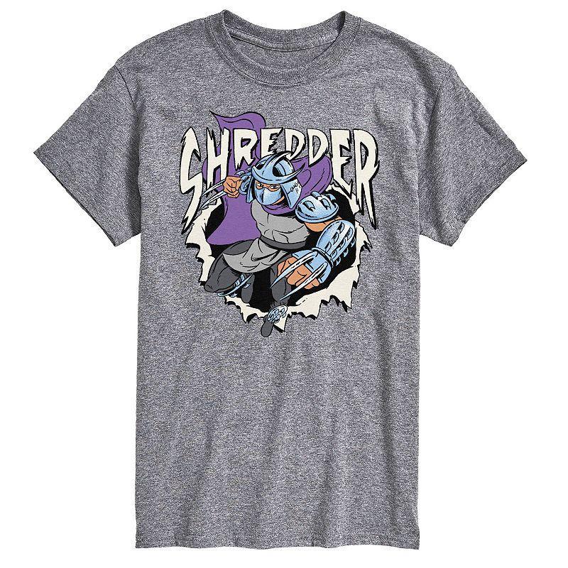 Big & Tall TMNT Shredder Graphic Tee, Mens Med Grey Product Image