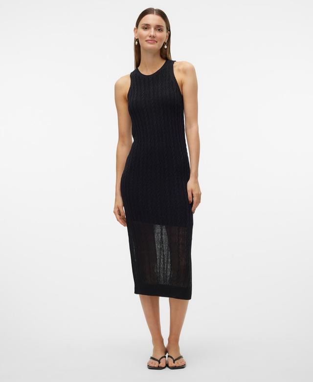 Vero Moda Womens Tara Cableknit Bodycon Sweater Dress Product Image