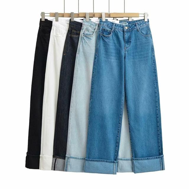 High Waist Wide Leg Jeans Product Image