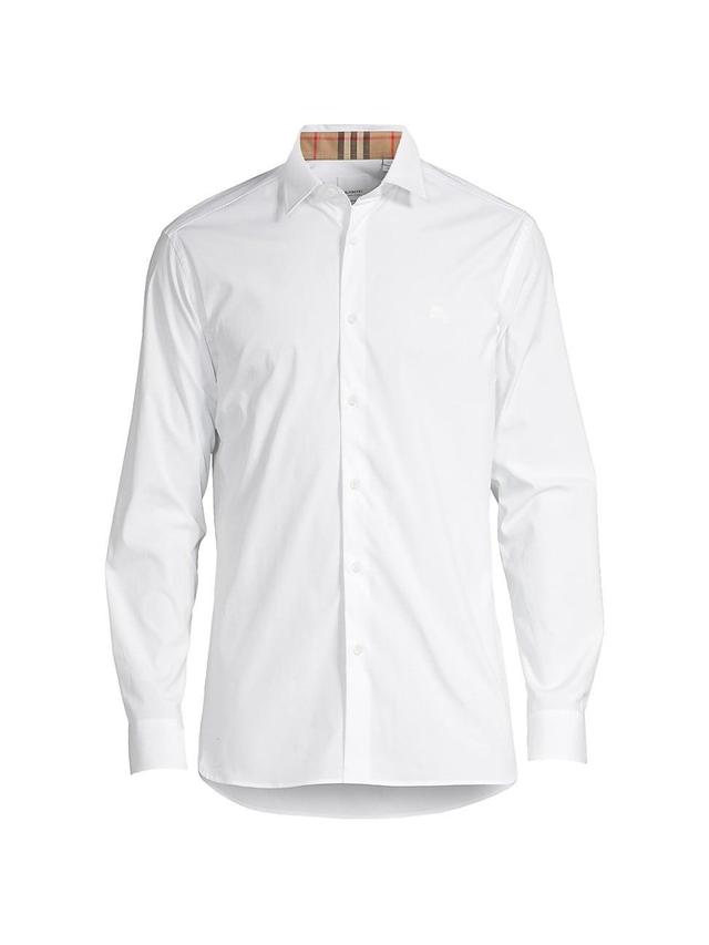 burberry Sherfield Equestrian Knight Stretch Cotton Poplin Button-Up Shirt Product Image