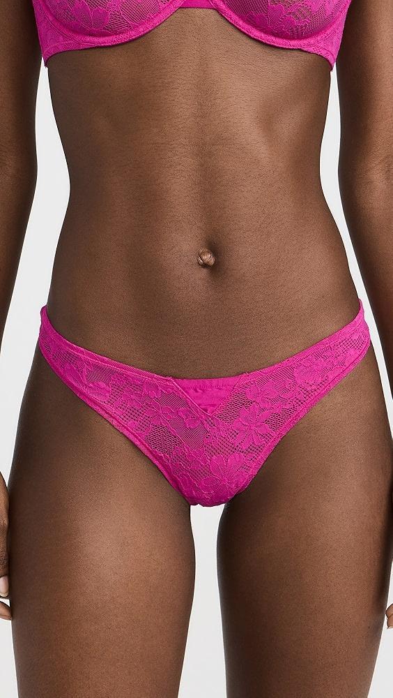 Fleur du Mal Le Stretch Lace Thong | Shopbop Product Image