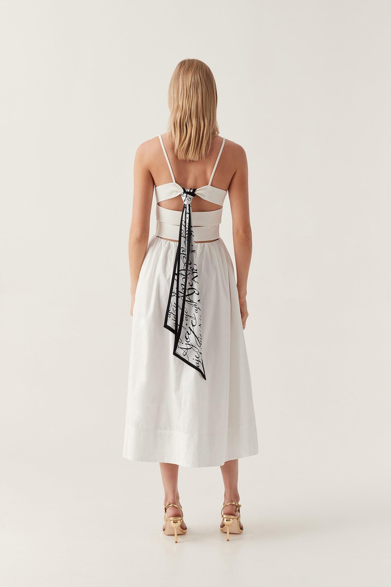 Danica Tie Back Midi Dress Product Image