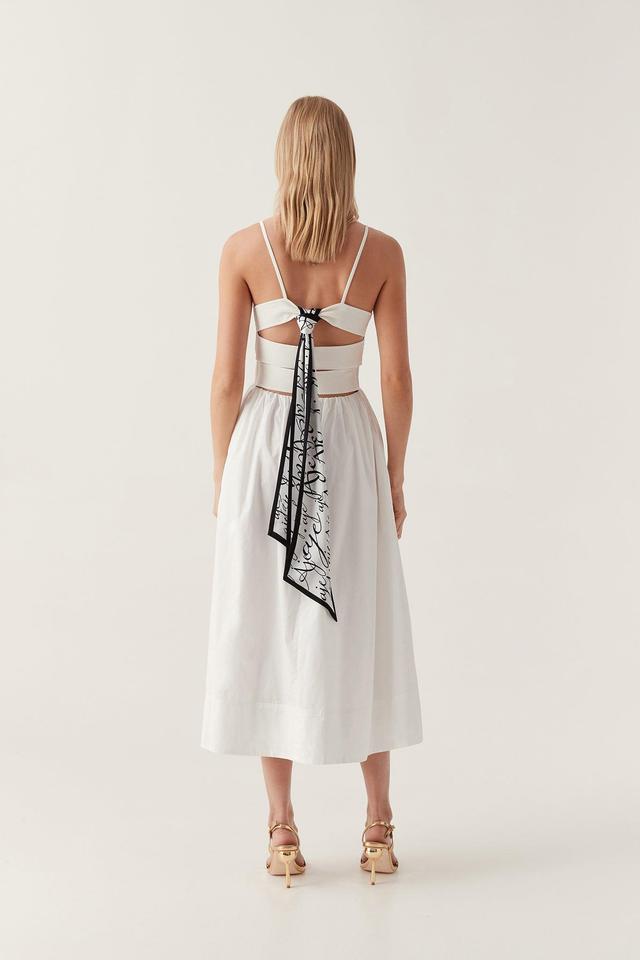 Danica Tie Back Midi Dress Product Image