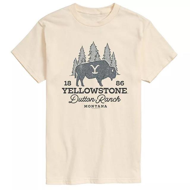 Mens Yellowstone Dutton Ranch Bison Graphic Tee Product Image