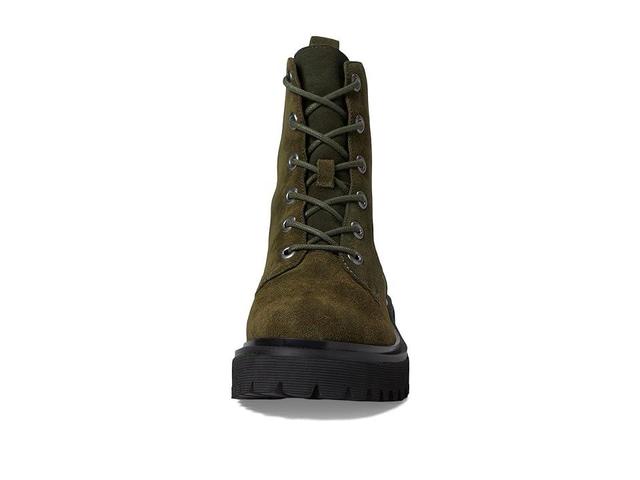 Madewell The Rayna Lace-Up Lugsole Boot in Suede (Cargo ) Women's Boots Product Image