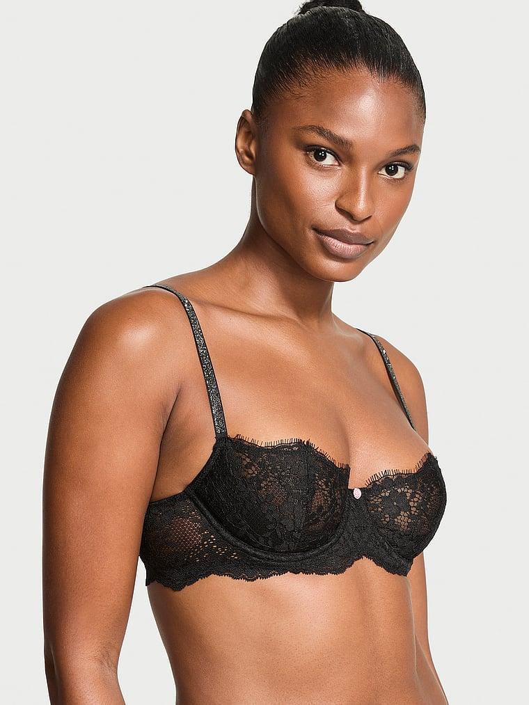 Wicked Twinkle Strap Unlined Lace Balconette Bra Product Image