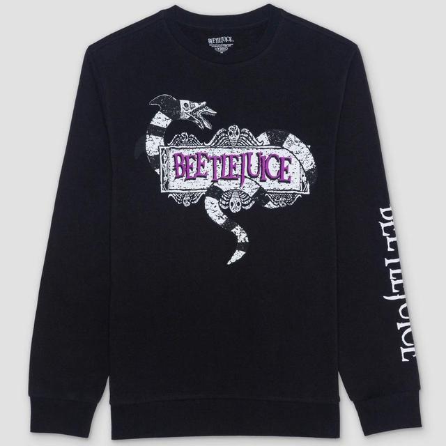 Mens Beetlejuice Graphic Sweatshirt - Black Product Image