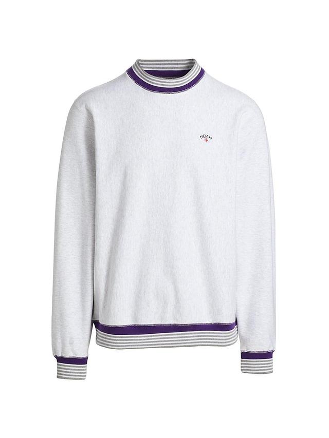 Mens Striped Rib Crewneck Product Image