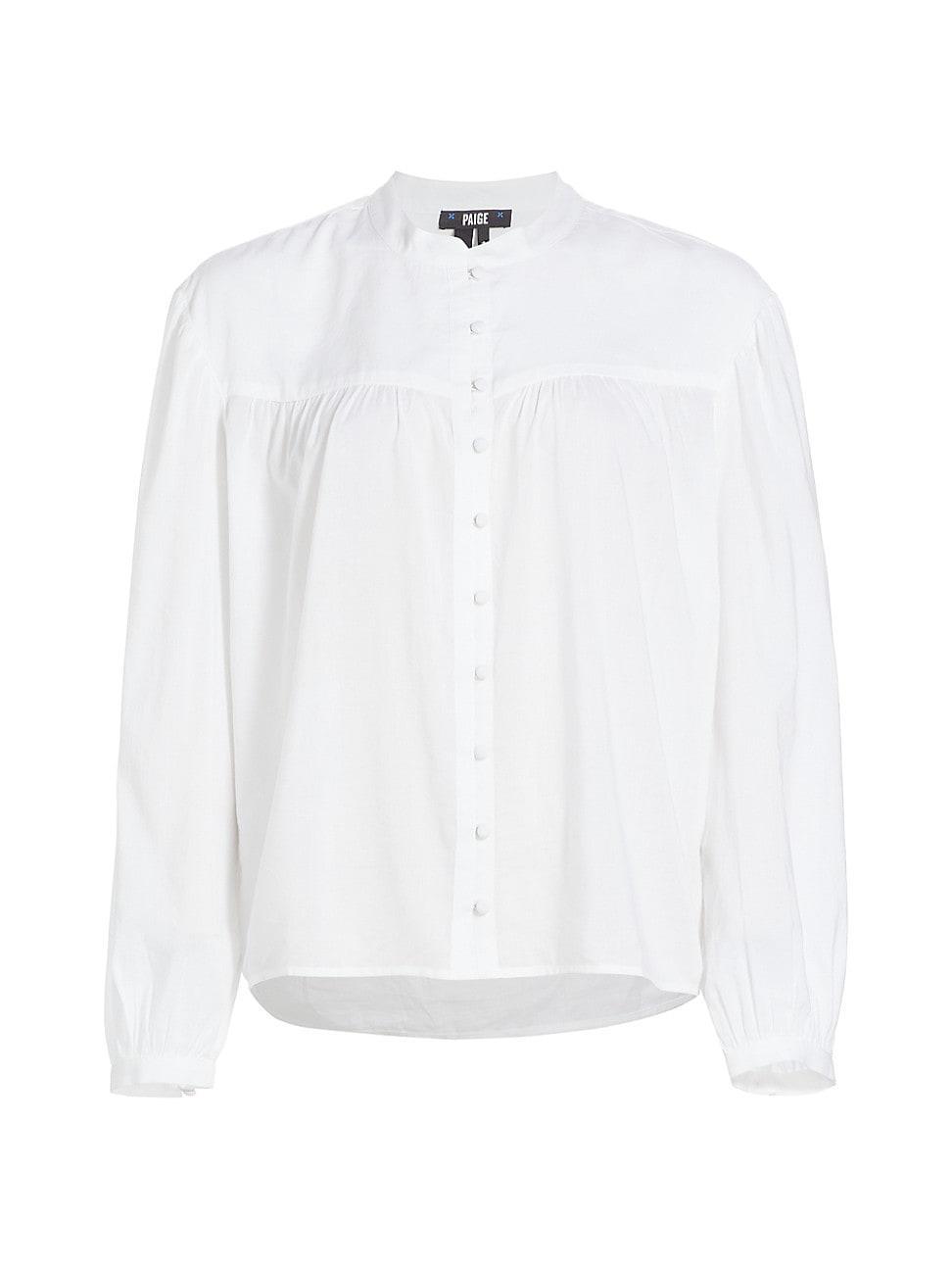 Womens Marline Button-Front Shirt Product Image