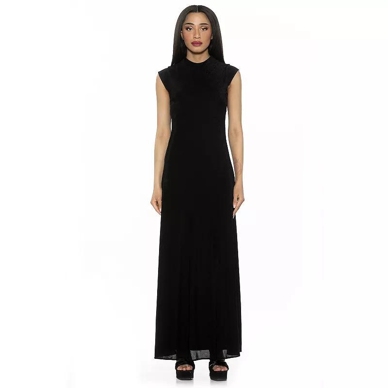 Womens ALEXIA ADMOR Nalani Mockneck Maxi Dress Product Image