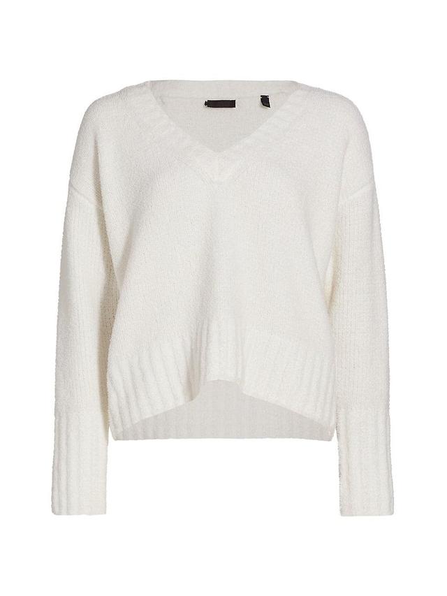 Chunky-Knit V-Neck Sweater Product Image