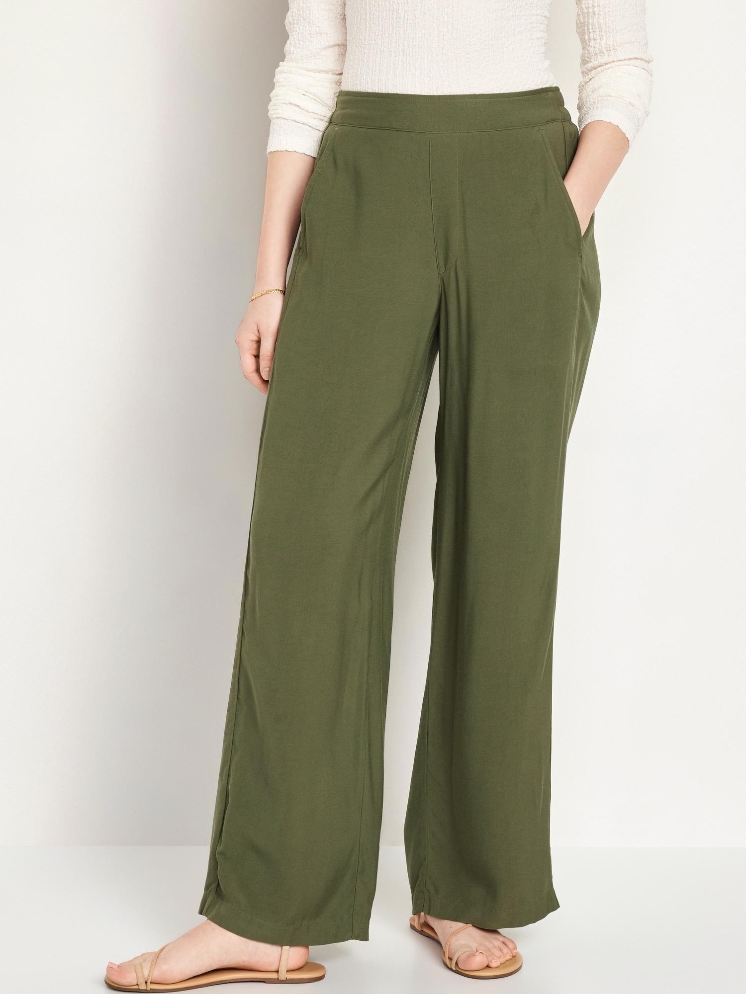 High-Waisted Playa Wide-Leg Pants Product Image