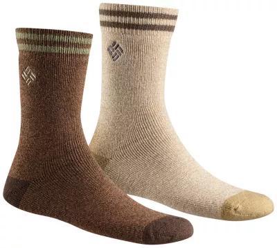 Columbia Men's Mid-Weight Thermal Sock - 2pk- White Product Image