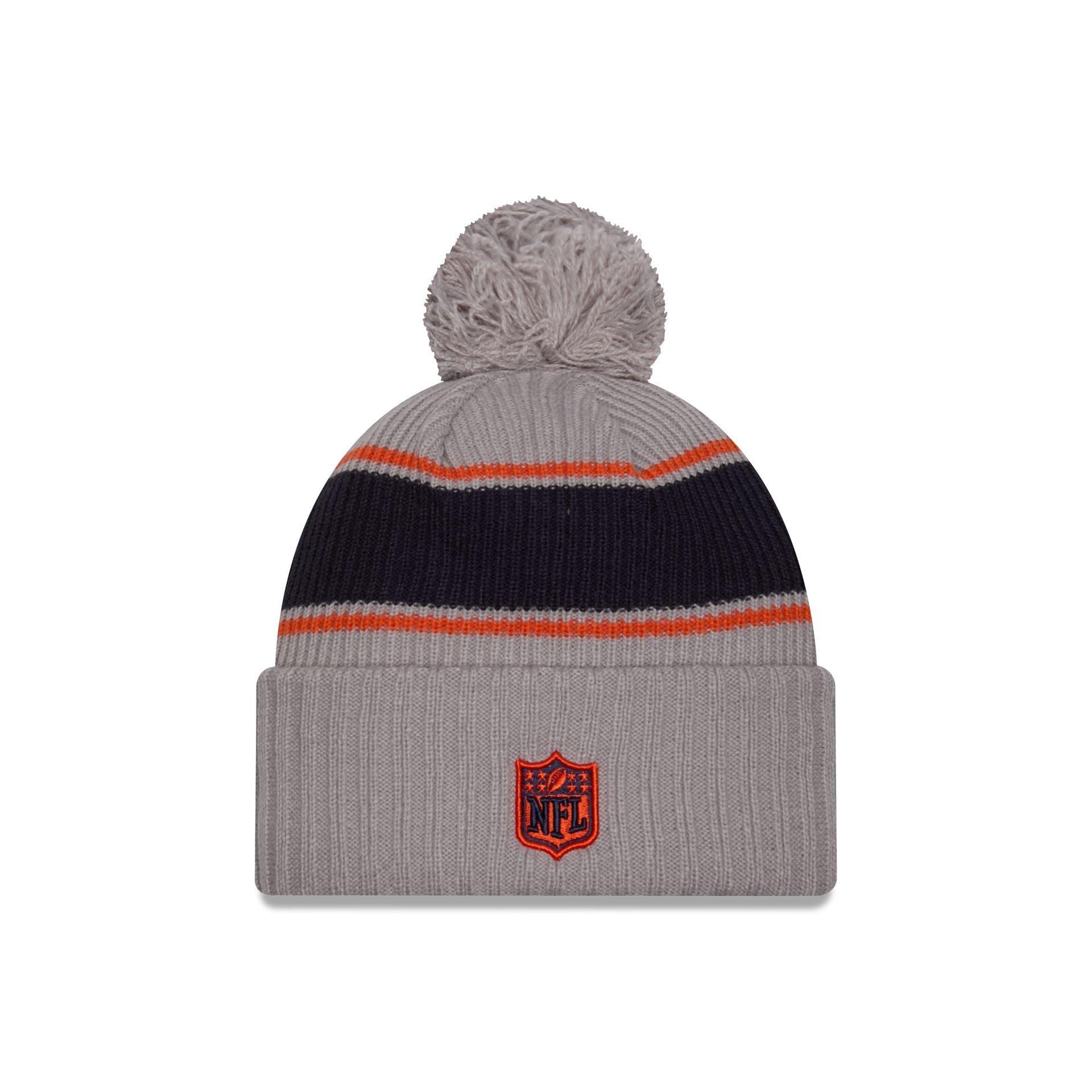 Chicago Bears 2024 Cold Weather Gray Pom Knit Hat Male Product Image