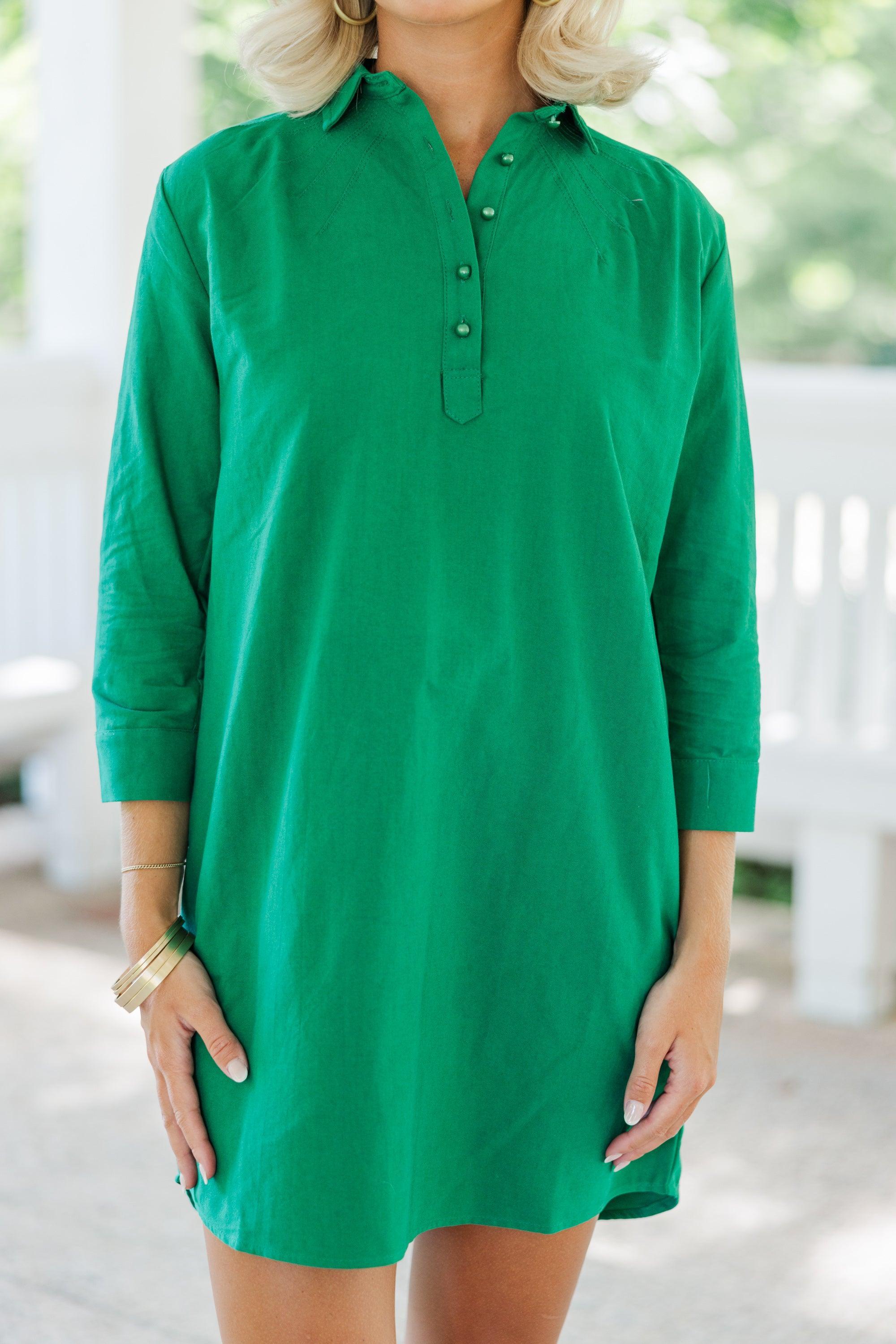 In Plain Sight Green Dress Female Product Image