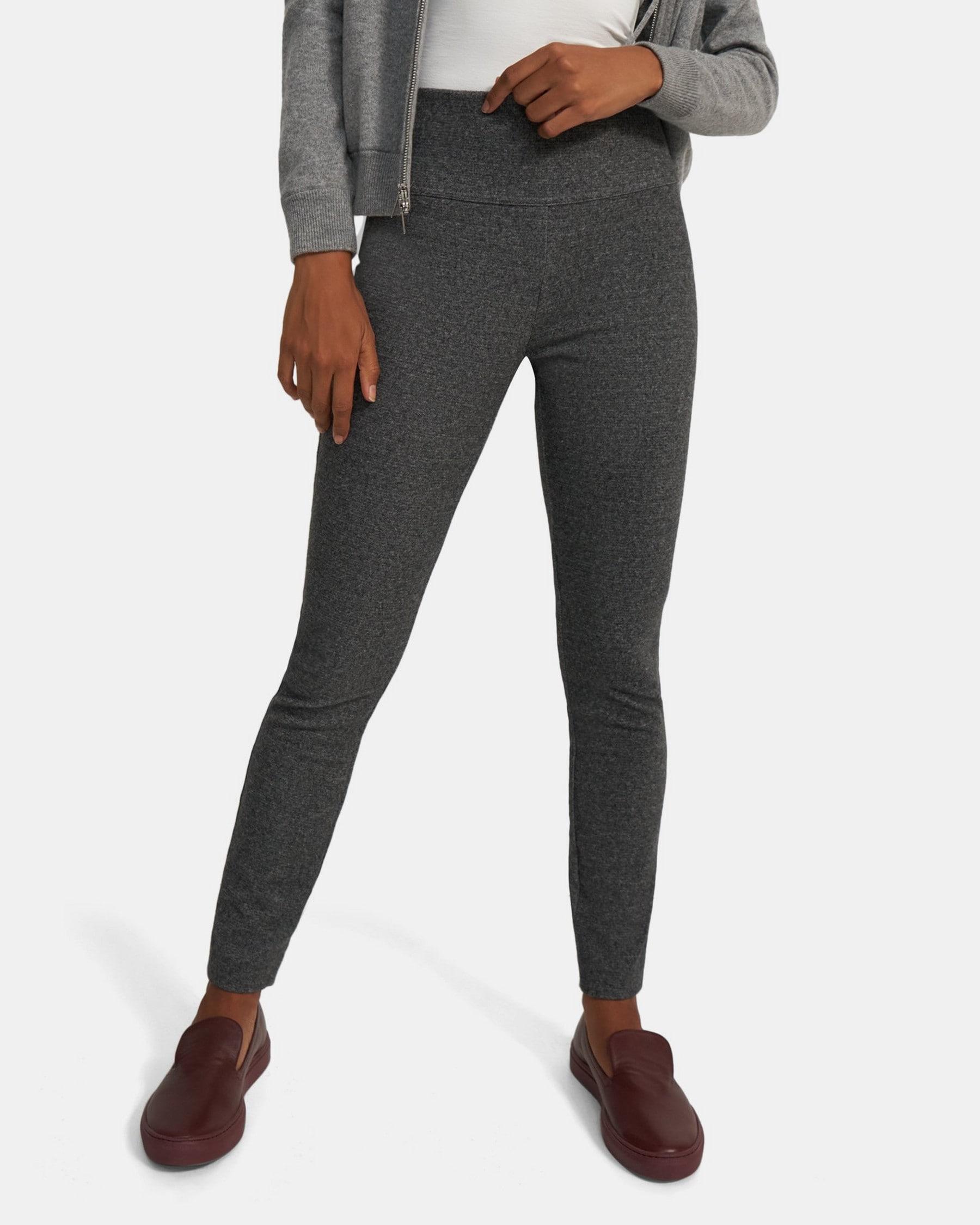 Yoke Legging in Marled Compact Knit Product Image