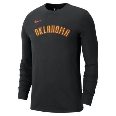 Oklahoma City Thunder Essential City Edition Men's Nike NBA Long-Sleeve T-Shirt Product Image