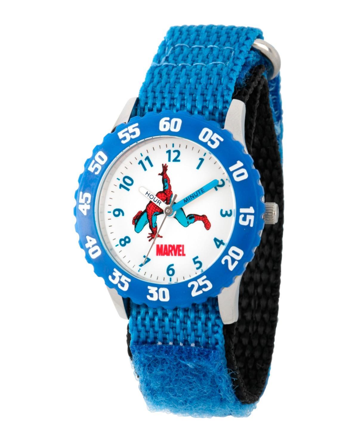 Marvel Spider-Man Time Teacher Stainless Steel Watch, Boys, Blue Product Image