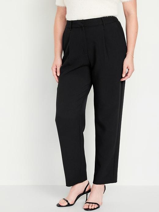 Extra High-Waisted Taylor Trouser Straight Pants Product Image