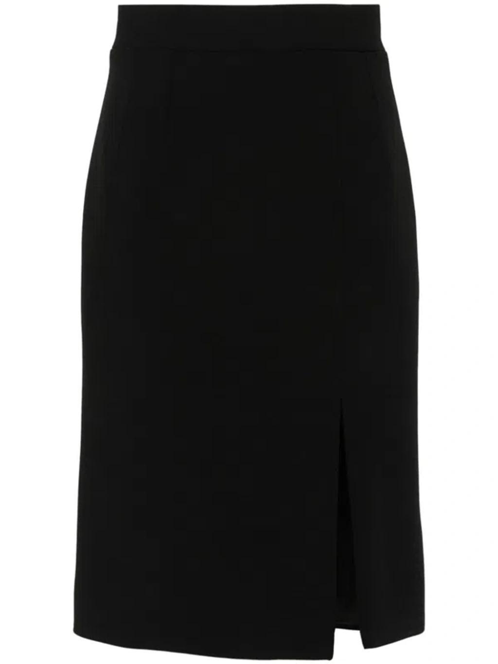 DOLCE & GABBANA Crepe Pencil Skirt In Black product image