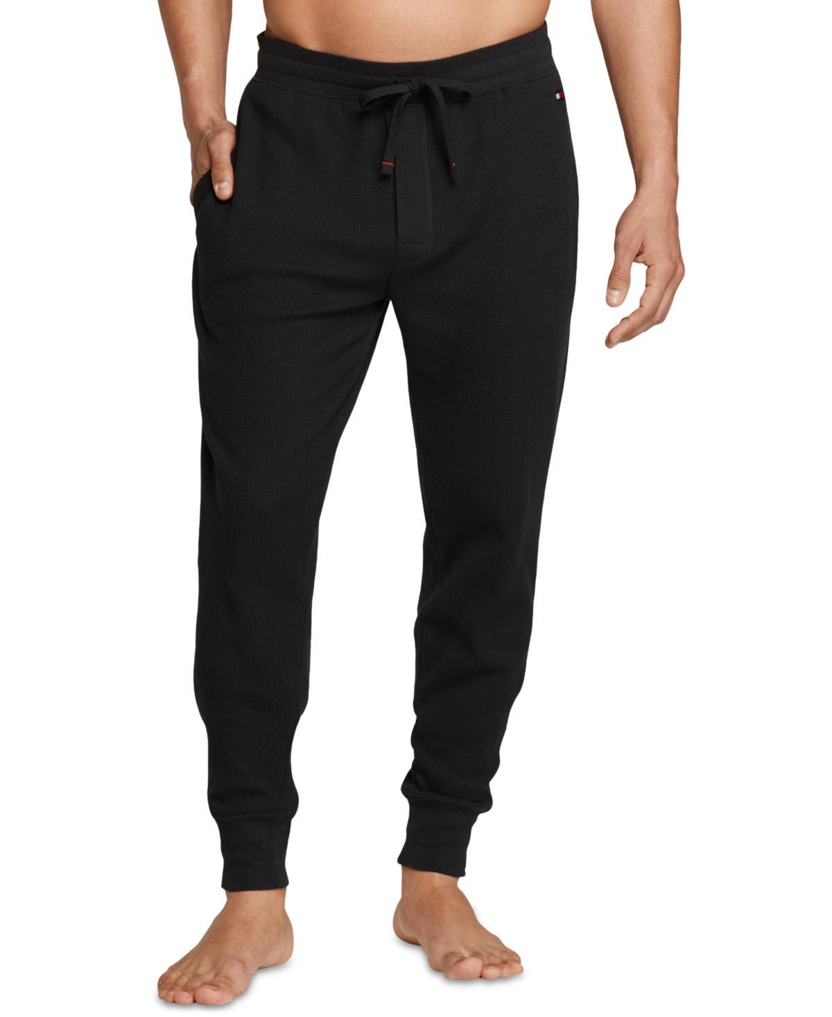 Tommy Hilfiger Mens Classic-Fit Waffle-Knit Pajama Joggers Product Image